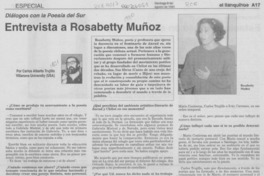 Entrevista a Rosabetty Muñoz