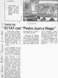 El TAT con "Pedro, Juan y Diego"  [artículo].