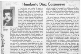 Humberto Díaz Casanueva  [artículo] Luis Sánchez Latorre.