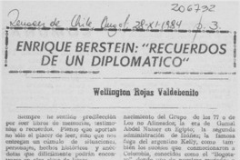 Enrique Bernstein; "Recuerdos de un diplomático"