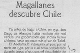 Magallanes descubre Chile