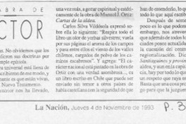 "Cartas de la aldea"  [artículo] León C. Santoro Fúnez