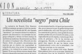 Un novelista "negro" para Chile  [artículo] Poli Délano.