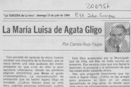 La María Luisa, de Agata Gligo
