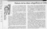 Historia de las ideas ortográficas en Chile  [artículo] Sergio Martínez Baeza.