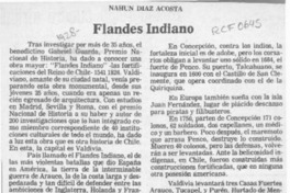 Flandes Indiano  [artículo] Nahun Díaz Acosta.