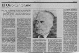 El otro centenario  [artículo] Jaime Quezada.