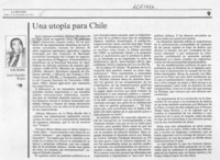 Una utopía para Chile  [artículo] José Garrido Rojas.