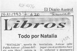 Todo por Natalia  [artículo] Francisco Ortega.