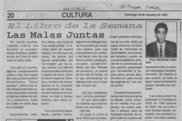 Las malas juntas  [artículo] Ency Hernández Caballero.