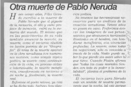 Otra muerte de Pablo Neruda  [artículo] S.