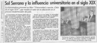 Sol Serrano y la influencia universitaria en el siglo XIX  [artículo].