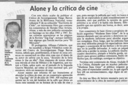 Alone y la crítica de cine  [artículo] Sergio Martínez Baeza.