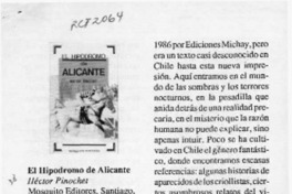 El Hipódromo de Alicante  [artículo] Diego Muñoz Valenzuela.