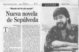 Nueva novela de Sepúlveda  [artículo] Richard Vera.