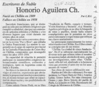 Honorio Aguilera Ch.  [artículo] C. R. I.