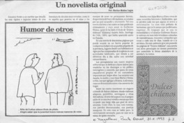 Un novelista original  [artículo] Marino Muñoz Lagos.