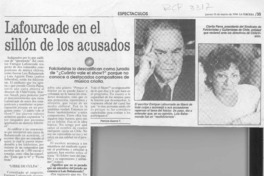 Lafourcade en el sillón de los acusados  [artículo]Patricia Guerra T.