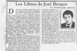 Los libros de José Bengoa  [artículo] Wellington Rojas Valdebenito.