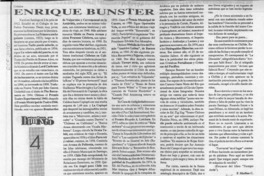 Enrique Bunster  [artículo] F. Medina C.