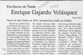 Enrique Gajardo Velásquez  [artículo] C. R. I.