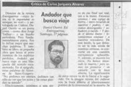 Andador que busca viaje  [artículo] Carlos Jorquera Alvarez.