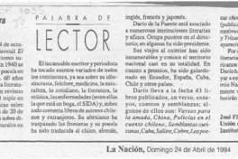Premio Nacional para Darío de la Fuente  [artículo] José Flores Leiva.