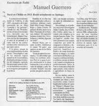 Manuel Guerrero  [artículo] C. R. I.