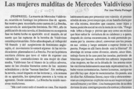 Las mujeres malditas de Mercedes Valdivieso  [artículo] Ana María Portugal.