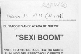 "Sexi boom"  [artículo].