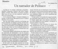 Un narrador de Pemuco  [artículo] Abelardo troy.