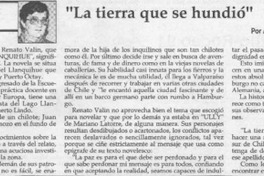 "La tierra que se hundió"  [artículo] Antonieta Rodríguez París.