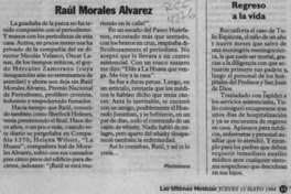 Raúl Morales Alvarez  [artículo] Mentessana.