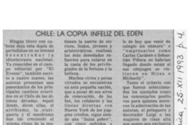 Chile, la copia infeliz del Edén  [artículo].