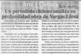 Un Periodista chileno analiza en profundidad obra de Vargas Llosa  [artículo].