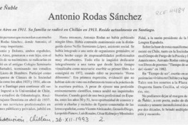 Antonio Rodas Sánchez  [artículo] C. R. I.