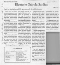 Eleuterio Otárola Saldías  [artículo] C. R. I.
