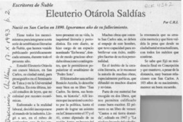 Eleuterio Otárola Saldías  [artículo] C. R. I.