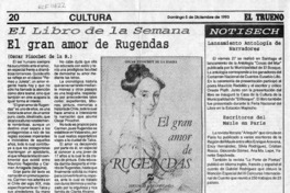 El gran amor de Rugendas  [artículo] Ency Hernández Caballero.