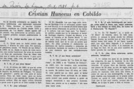 Cristián Huneeus en Cabildo