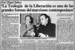 "La Teología de la Liberación es una de las grandes formas del marxismo contemporáneo"