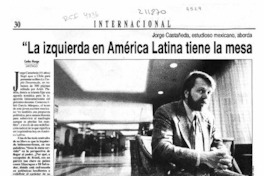 "La izquierda en América Latina tiene la mesa servida para llegar al poder"  [artículo] Carlos Monge.