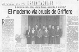 El moderno vía crucis de Griffero  [artículo] V. S. J.