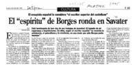 El "Espíritu" de Borges ronda en Savater  [artículo].