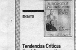 Tendencias críticas en el conservantismo después de Portales  [artículo] Francisco José Folch.