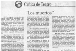 "Los muertos"  [artículo] Carola Oyarzún L.