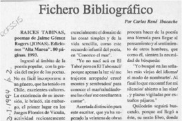 Fichero bibliográfico  [artículo] Carlos René Ibacahce.