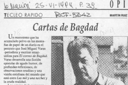 Cartas de Bagdad  [artículo] Martin Ruiz.