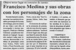 Francisco Medina y sus obras con los personajes de la zona  [artículo].