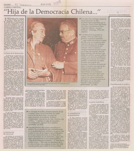 "Hija de la democracia chilena -- "